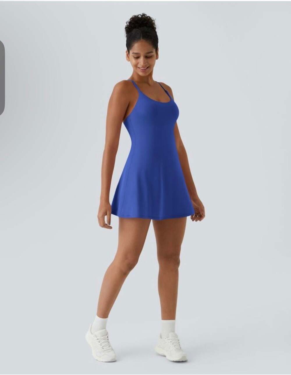 Halara Everyday Cami Mini Dress in Royal Blue with Built-in Shorts